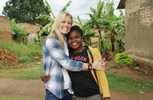 Elizabeth and me at her home